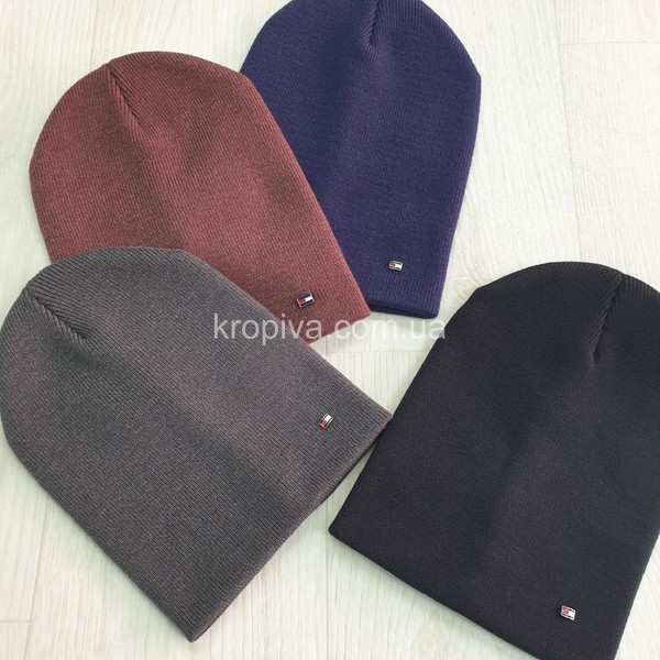 Мужская шапка двойная микс оптом 300925-679