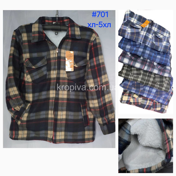 Мужская рубашка на меху микс оптом 021025-720