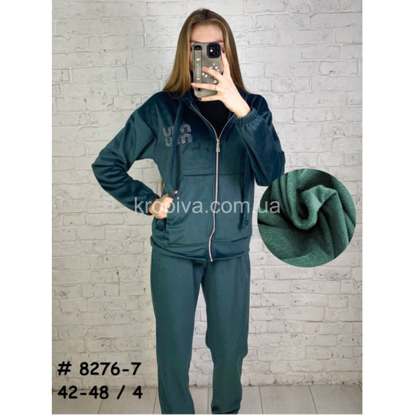 Женский костюм норма велюр на флисе оптом 161125-639
