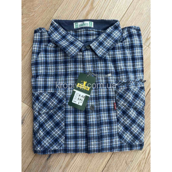 Мужская рубашка полубатал Турция оптом 211125-634