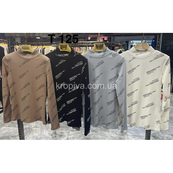 Женский лонгслив норма хлопок оптом 211225-609