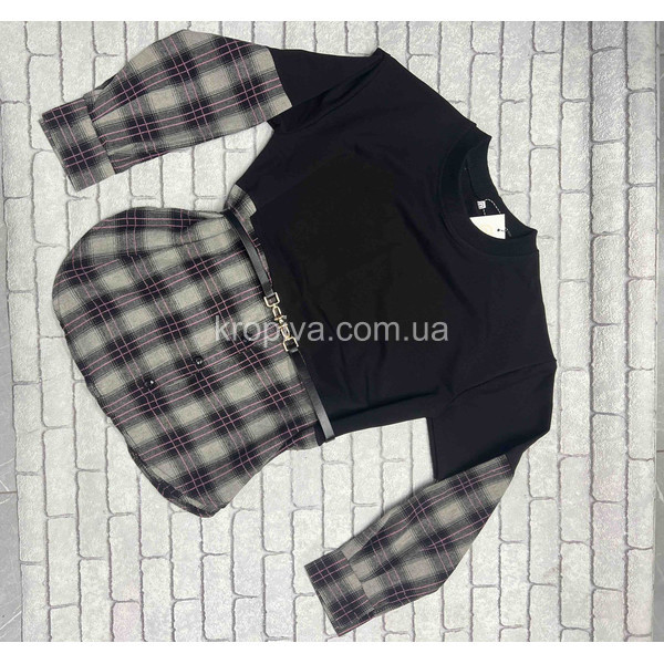 Женский лонг с имитацией рубашки 7 оптом 110126-64