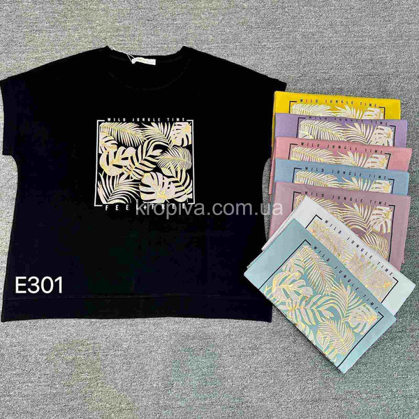 Женская футболка батал микс оптом 110126-636