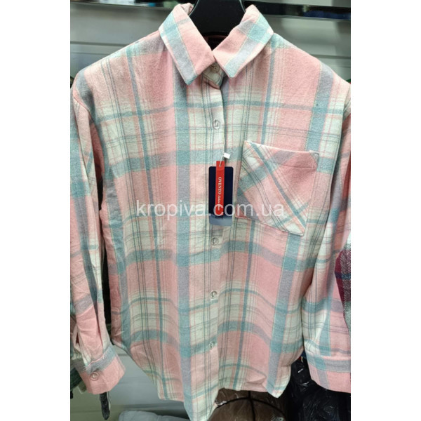 Женская рубашка клетка оптом 210126-798