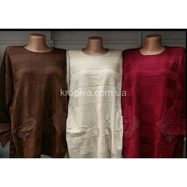 Женская кофта батал микс оптом 240126-608