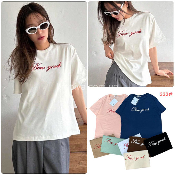 Женская футболка  332 микс оптом 270226-99