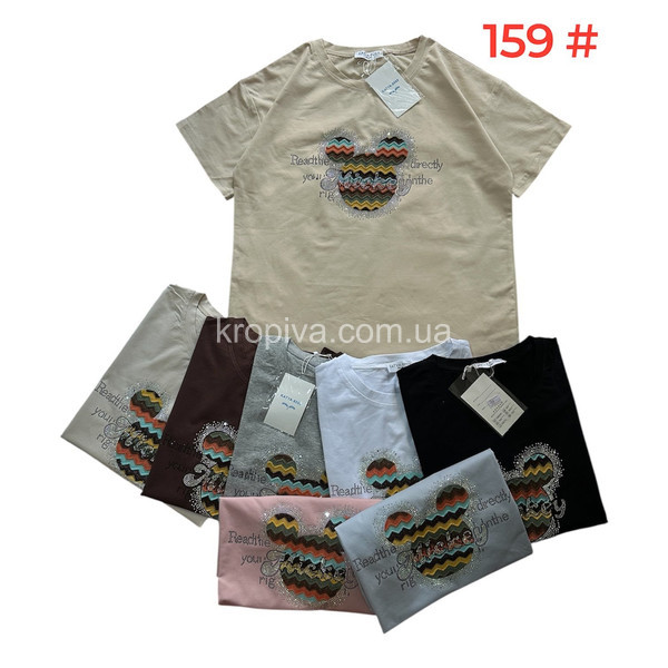 Жіноча футболка 159 мікс оптом 060326-28