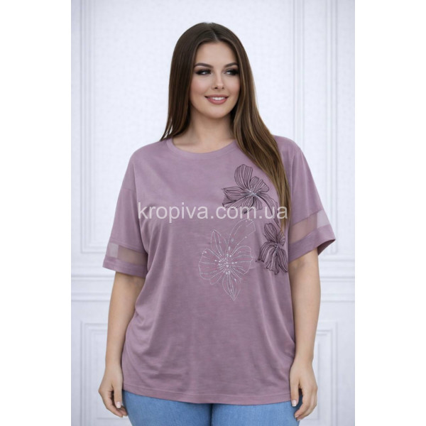 Женская футболка 26034 батал оптом 070326-673