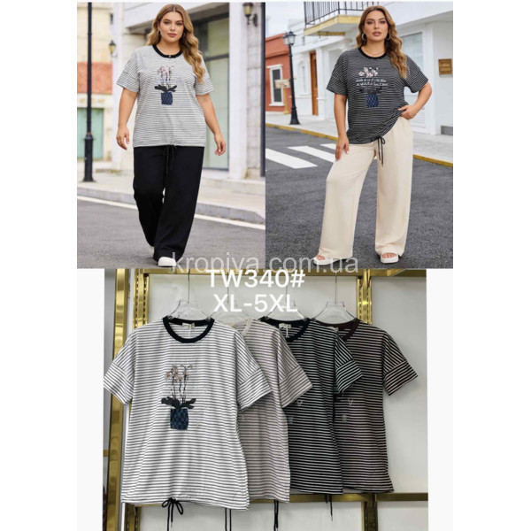 Женская футболка батал оптом 100326-721