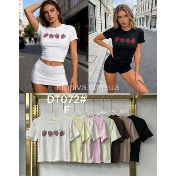 Женская футболка норма микс оптом 100326-741