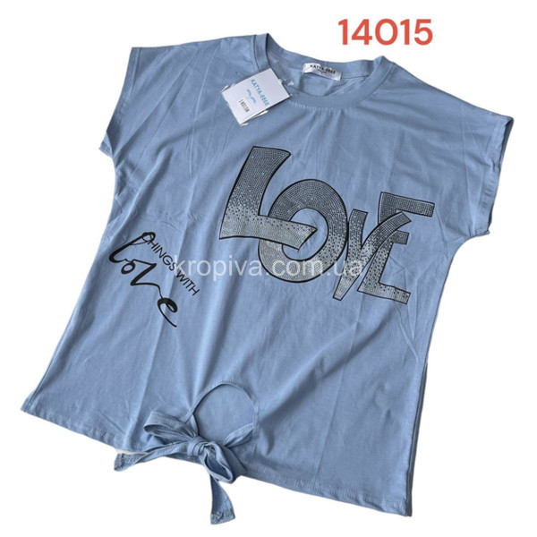 Жіноча футболка 14015 батал мікс оптом 030523-266